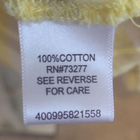 Croft & Barrow Yellow & Grey Plaid Shirt - Picture 6 of 7